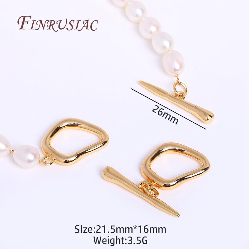 18K Real Gold Plated Geometry Heart OT Clasp For Bracelet Necklace Components,Dainty Brass Toggle Clasp DIY Accessory Wholesale