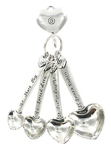 

Pewter Heart Measuring Spoons w/Hook