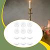 6 Pièces Pare-Gouttes pour Bougies, Anneaux Récupérateurs, Plateau pour Chandeliers, Disque Anti-Gouttes