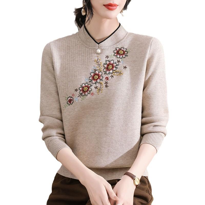 Women's Fleece-Lined Sweater: Warm, Thick One-Piece for Autumn and Winter