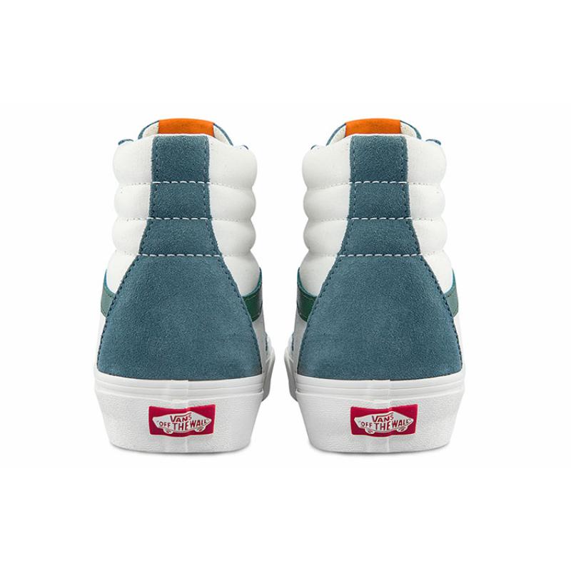 Vans SK8 HI Cozy Skateboarding Shoes Unisex White Green Vans VN0A5JMJBLG