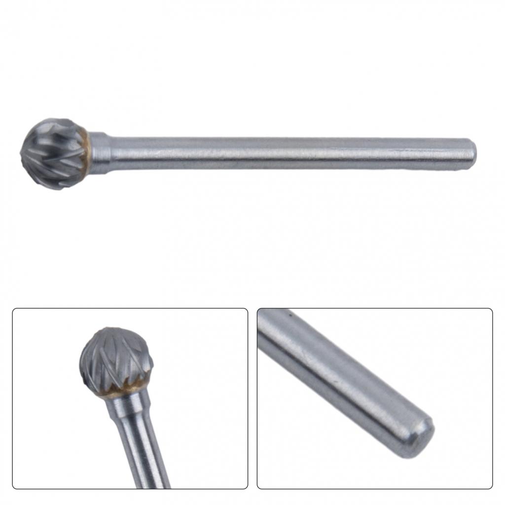 1pc Burrs 3x6mm Tungsten Rotary Drill Die Grinder Double Cut 1/8" Shank