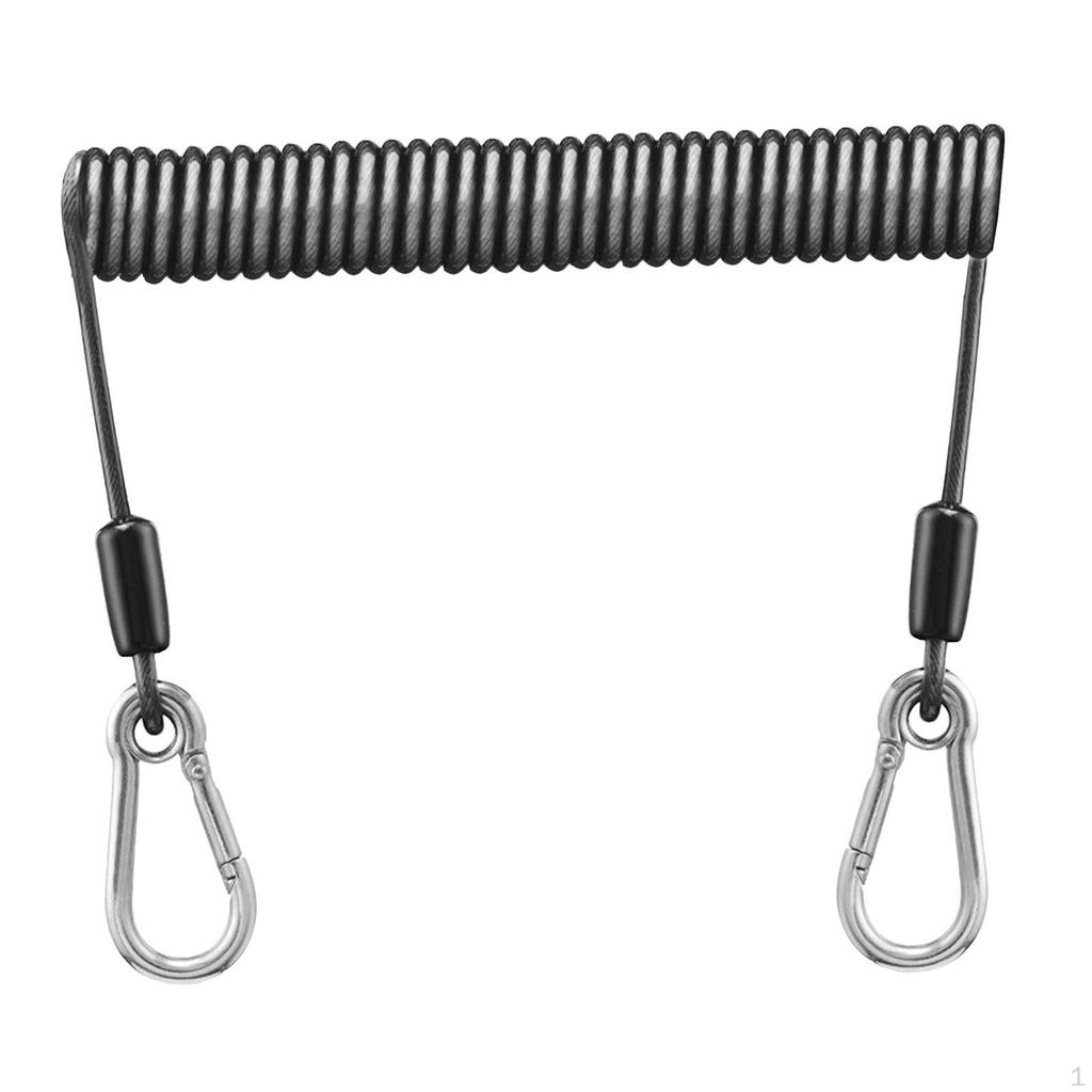 Leash for Kayak with Carabiner And Carrying Clip