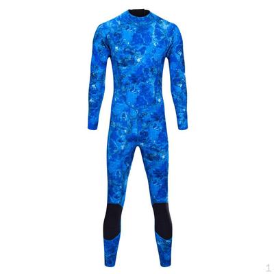 Męski kombinezon neoprenowy 3 mm do nurkowania, snorkelingu, surfingu, pływania, z zamkiem z tyłu, pełny kombinezon