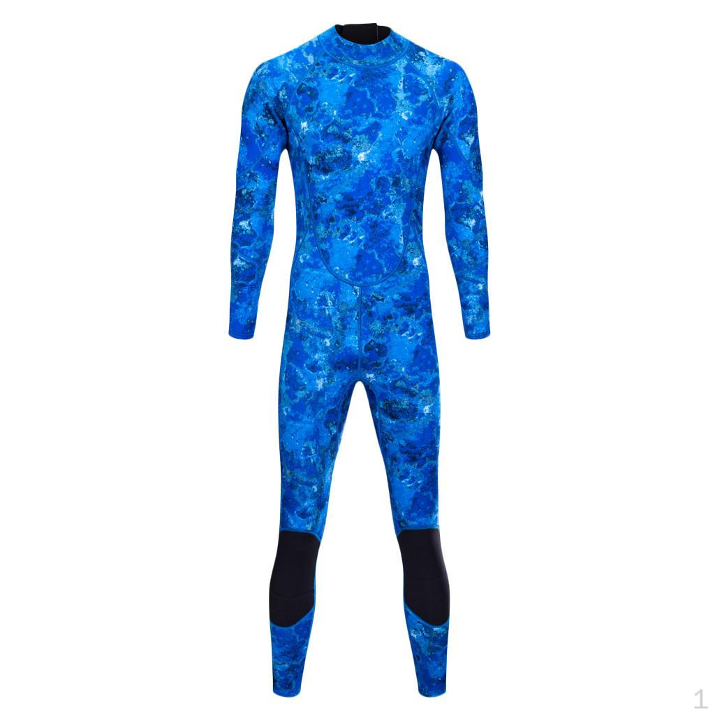 

3mm Men Scuba Diving Snorkeling Wetsuit Surfing Swimming Back Zip Full Suit S