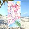 Kawaii Anime Girl Beach Towel Microfiber Quick Dry Super Absorbent Oversized Bath Pool Towel for Travel Swimming Beach Vacation