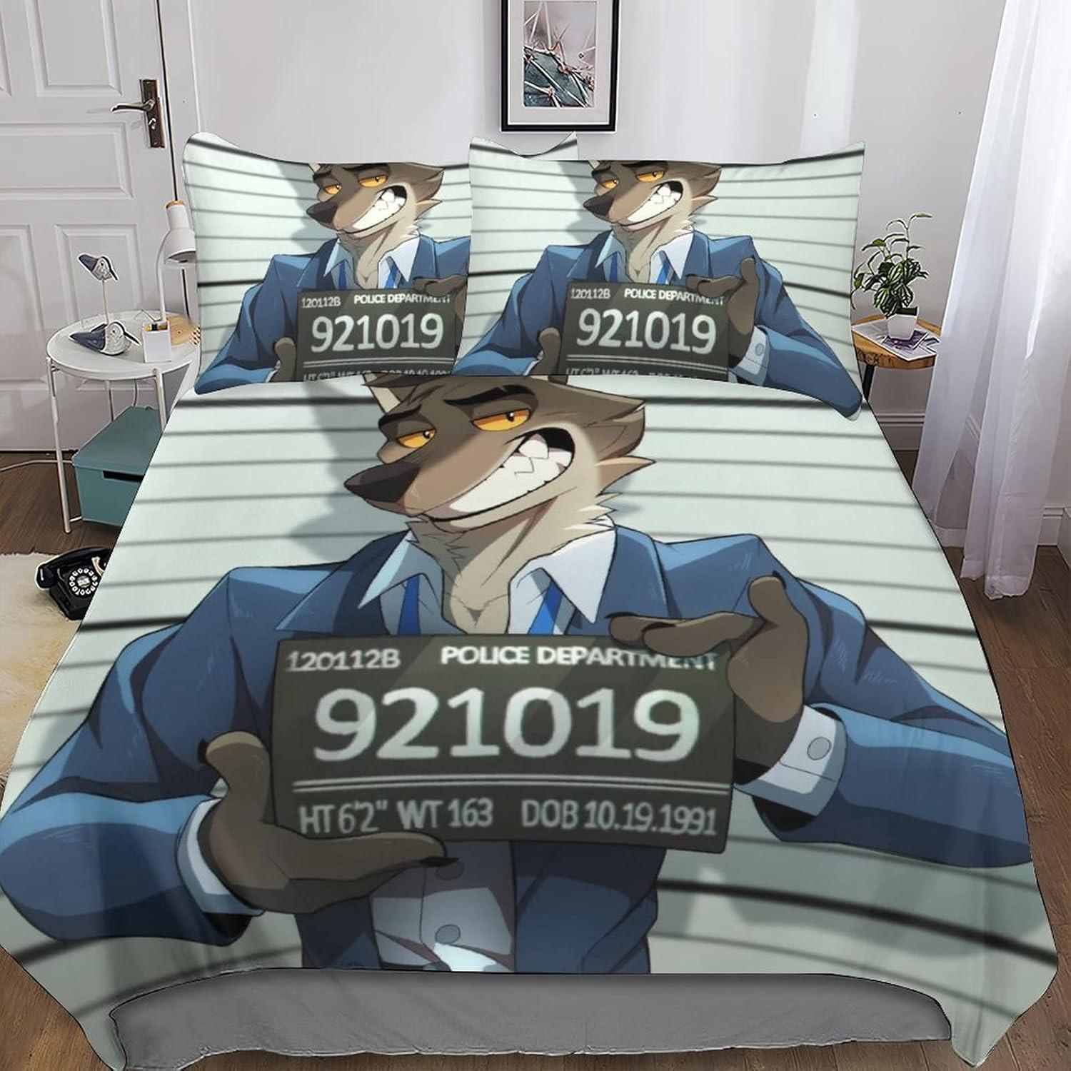 

The Bad Guys Bedding Set Exquisite Bed Supplies Set Cartoon Animal Duvet Cover Bed Comforter Set Bedding Set Birthday Gifts (135x200cm)