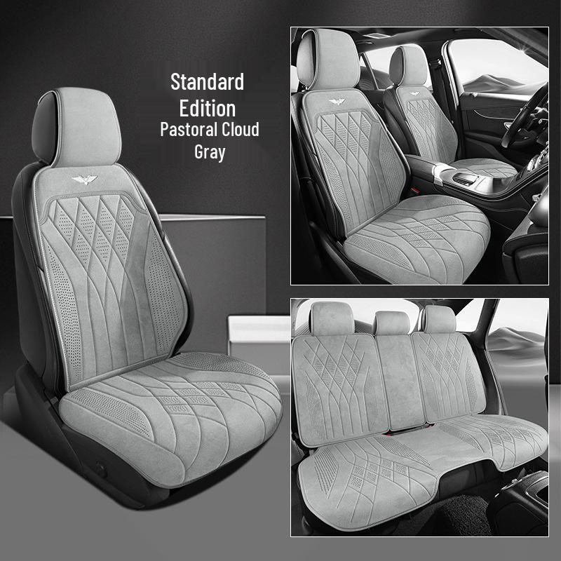 

Universal Suede Car Seat Cushion for All Seasons - Fits SUVs, Sedans, and Pickup Trucks Universal