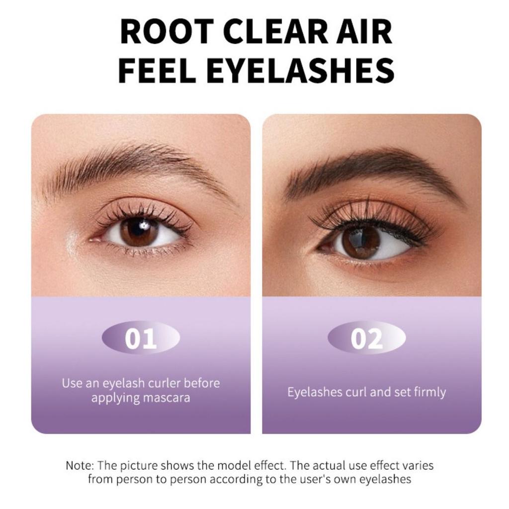 Schwarze wasserfeste Mascara verschmiert nicht leicht, lang, dick und geschwungen