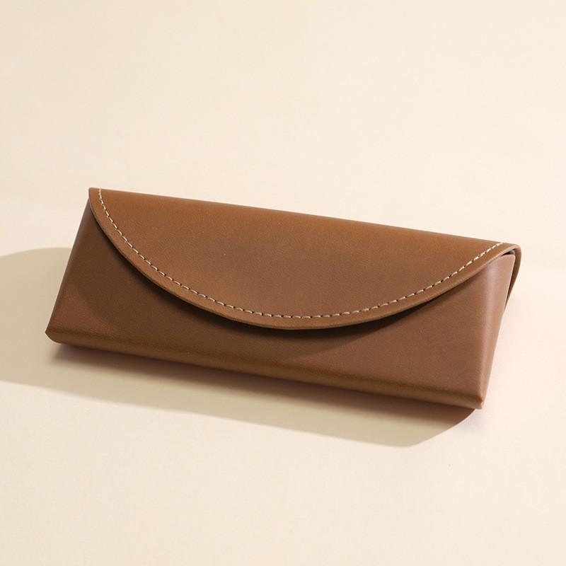 Vintage Pu Leather Glasses Case 3D Glasses Holder Eyewear Storage Box Personality Myopia Sunglasses Container Gift