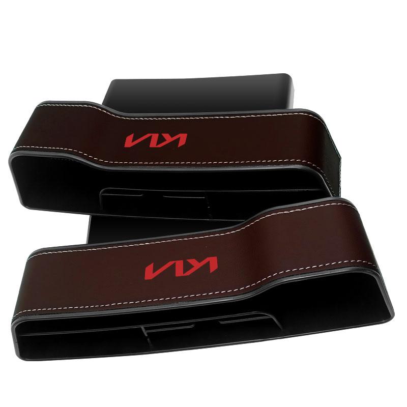 2 st Multifunktionell Bilsätesorganisatör Förvaringslåda för Sätessprickor För KIA Sportage Rio 3 Soul Optima Ceed Pro K5 K2 k6 K7 K8 Pride