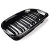 1 para przedni grill nerkowy samochodu czarny błyszczący podwójna listwa maskownica do BMW serii 3 E46 2002-2005 kratka wyścigowa wymiana samochodu