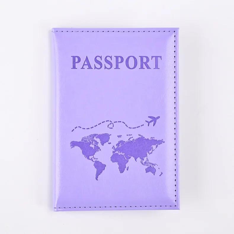 Passport Holder Wallet Cover Travel Essentials Pu Leather Card Case International Travel Accessories for Women/Men