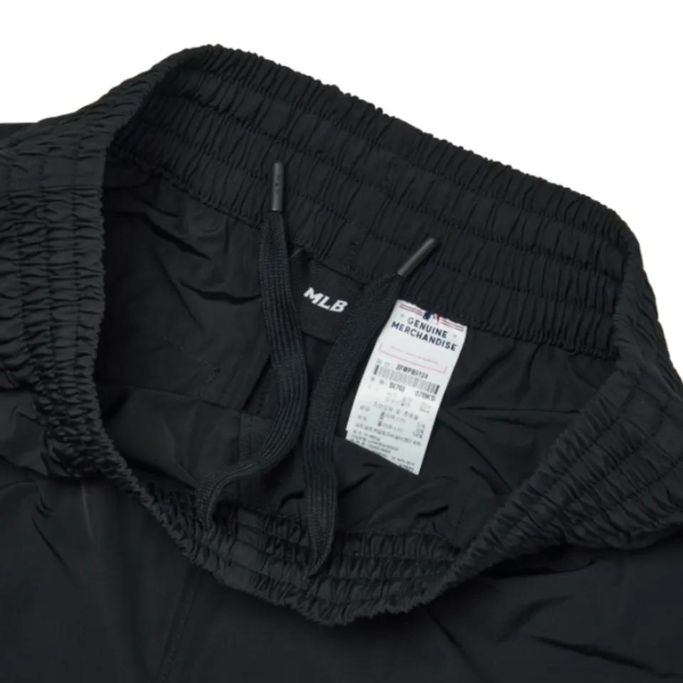 MLB Solid Color High Waist Sweatpants Women Bottoms Black 3FWPB0124-07BKS