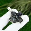 925 Silver Pentagon Natural Tanzanite Rough Iolite Birthday New Pendant Jewelry
