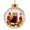 Transparent Christmas Ball Ornament Lightweight Holiday Tree Decor  Family Dinner