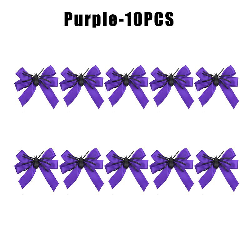 Cute Halloween Spider Hair Clip Bow Decorated Gothic Hairpin Funny Side Clip For Bangs Creepy Party Accessory Women Girls
