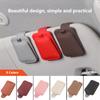 Universal Car Auto Sun Visor Eyeglass Hanger Clip Leather Glasses Holder Magnetic Multi-Function Automobile Accessories Storage