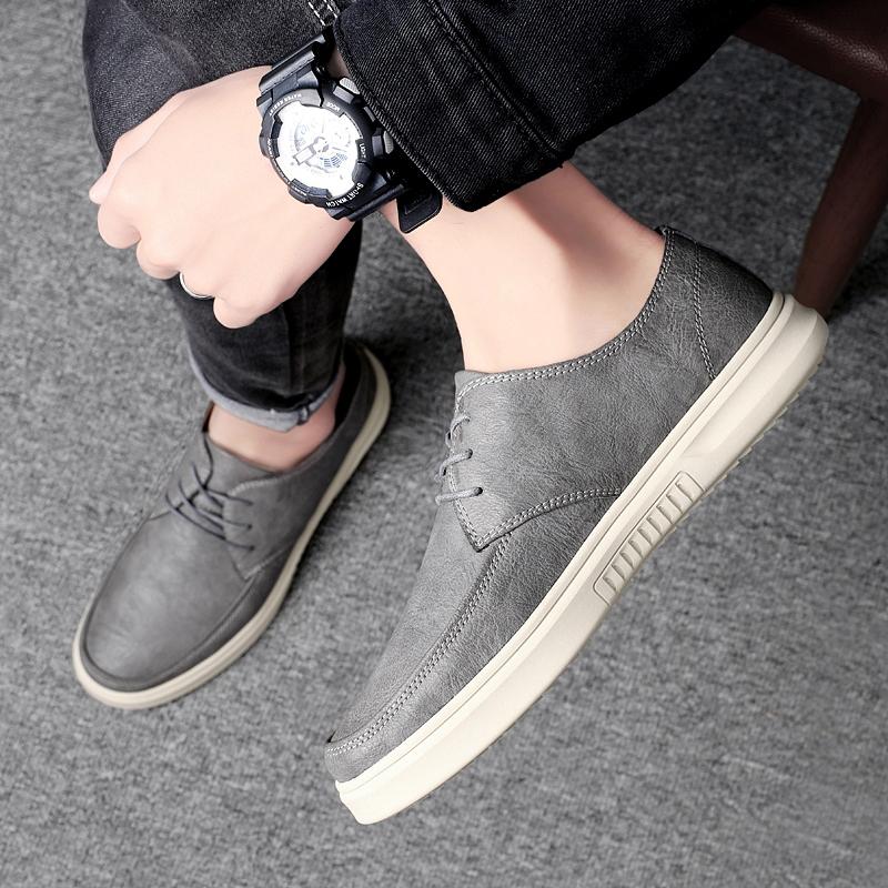 Fashion High Quality Leather Oxford Shoes Breathable Outdoor Sneakers Men's Shoe Handmade Soft Leather Shoes Casual Shoes Walking Shoes