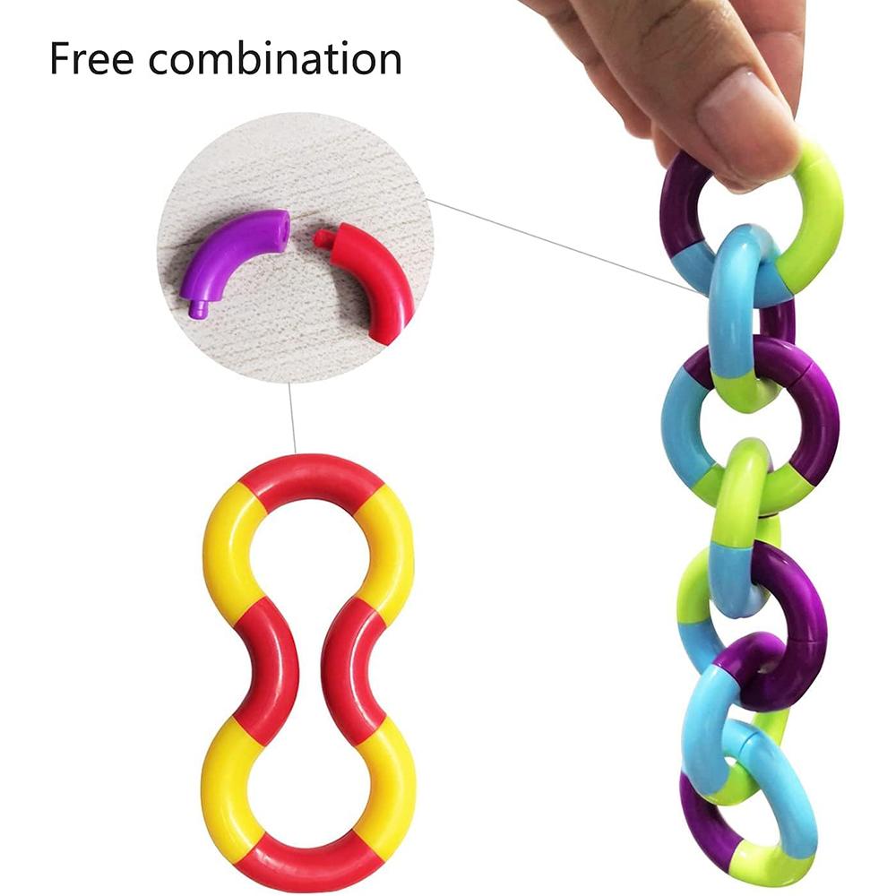 5pcs Quiet Fidget Toys Sensory Fidget Toys Multicolor Twisty Toys for Relaxation