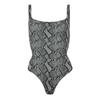 Skims Womens/Ladies Snake Print Square Neck Bodysuit
