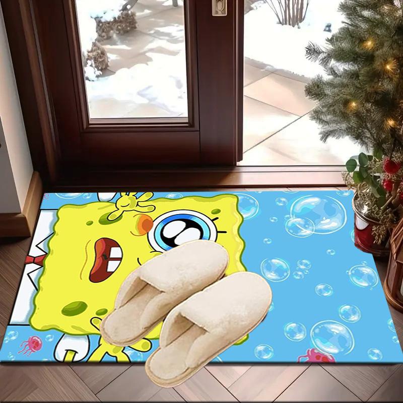 Sponge Expressions Pattern Carpet, Chair Rug,Rug for Office Bedroom Living Rooms, Doormat Decor Fan Gift Christmas Gift
