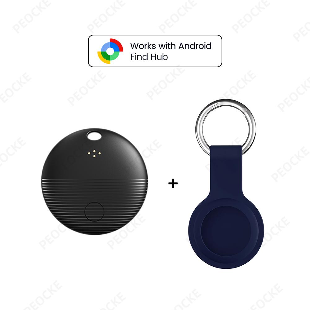 1/2/4PCS Google Find My Supported Android GPS Tracker,Works with Google Find Hub Device,Anti-Lost Locator for Key Bag Wallet Car