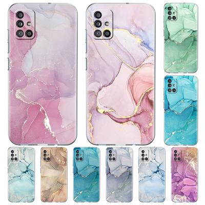 Vintage Marble Case For Samsung Galaxy A12 A52 A51 A32 5G  A21s A02s A31 A72 A11 A22 4G Transparent Soft Phone Cover