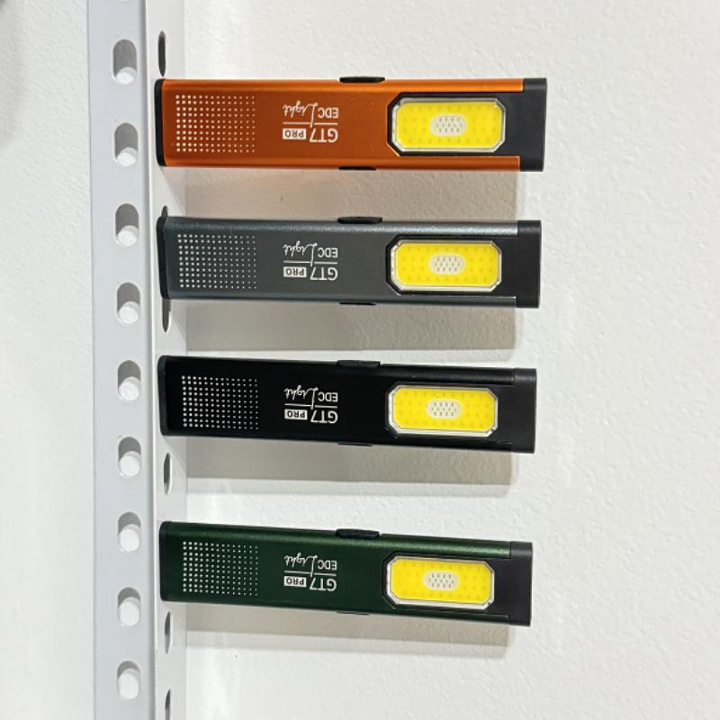 500 Lumens Magnetic Work Light Hands-Free Mini LED Flashlight Rechargeable Light with Hat Clip for Auto Repair Emergenc Camping