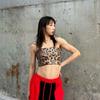Hip-hop Tassels Leopard Print Belt Sequin Cargo Pants Waist Band Jazz Dance Hip Scarf  Streetwear