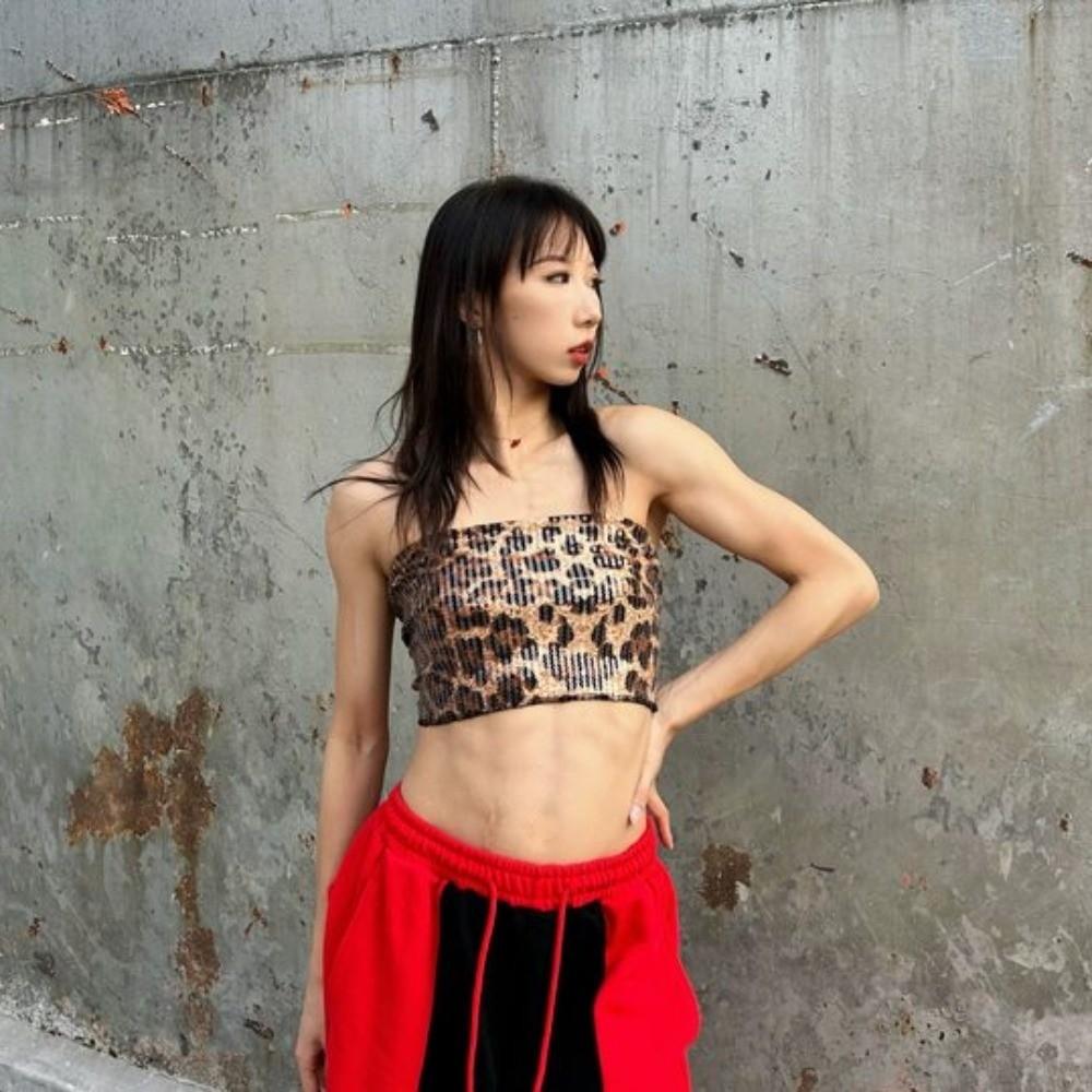 Hip-hop Tassels Leopard Print Belt Sequin Cargo Pants Waist Band Jazz Dance Hip Scarf  Streetwear