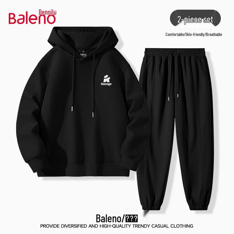Baleno Men's Heavyweight Breathable Casual Sweatshirt & Sweatpants Set
