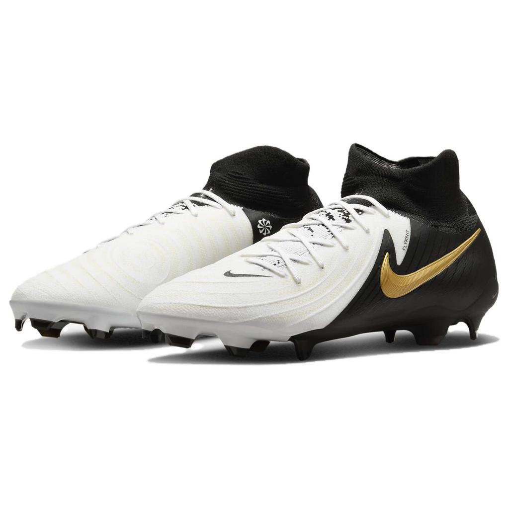 Nike Phantom Luna 2 Pro FG White Black Metallic Gold Coin Men Sneakers FJ2575-100
