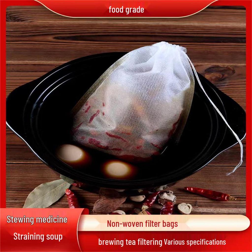 Multi-Purpose Non-Woven Filter Bag: Ideal for Tea, Soup, Spices, and Herbal Decoctions