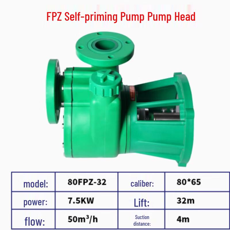 FP Reinforced Polypropylene Corrosion-Resistant Centrifugal Pump Head