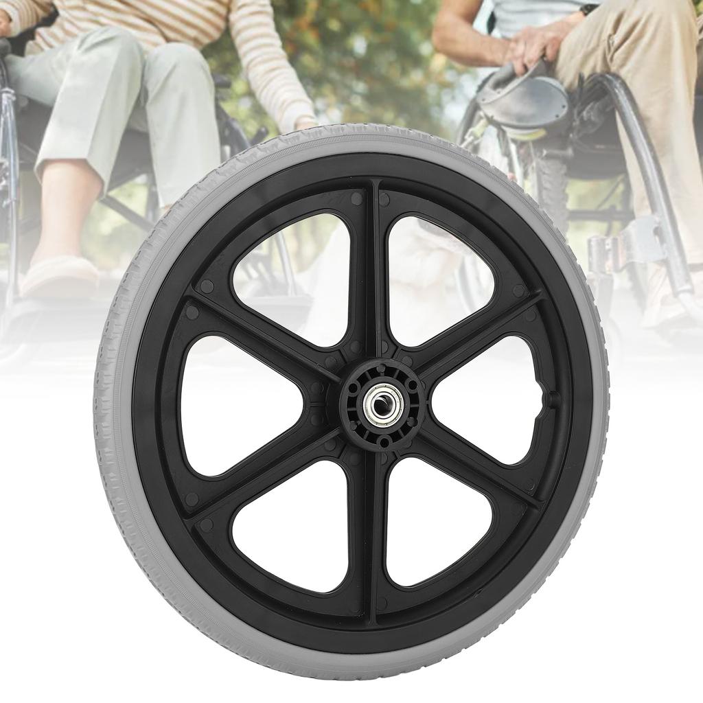 Walker Wheel Wheelchair Wheel Replacement 14 Inch 350x30mm 6001 Bearing 12mm Inner Hole Rollator Wheel 14 Inch Wheelchair Wheel