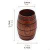 Pivní hrnek ve tvaru sudu, multifunkční minimalistický klasický dřevěný hrnek na kávu