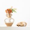 Creative European Two-Color Ceramic Vase, High-End Handicrafts, Dried Flower Arrangement, Desktop Decoration Ornament