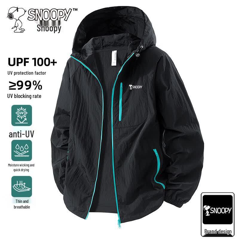 Snoopy Men's Ice-Feel Sun Protection Hooded Jacket