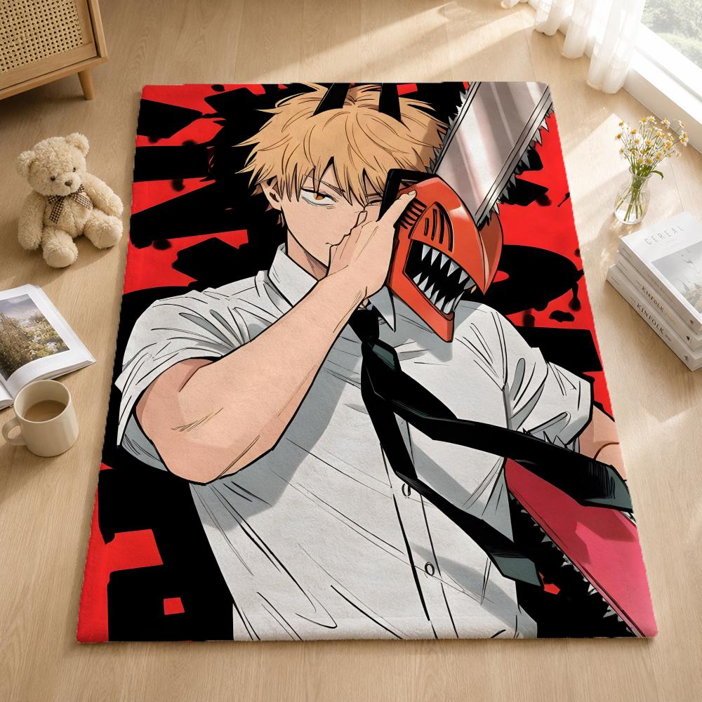 Anime C-Chainsawman Throw Blankets Soft Warm Flannel Blanket Bedding For Bed Living Room Home Sofa