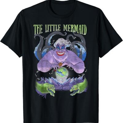Disney The Little Mermaid Evil Ursula Crystal Ball T-Shirt