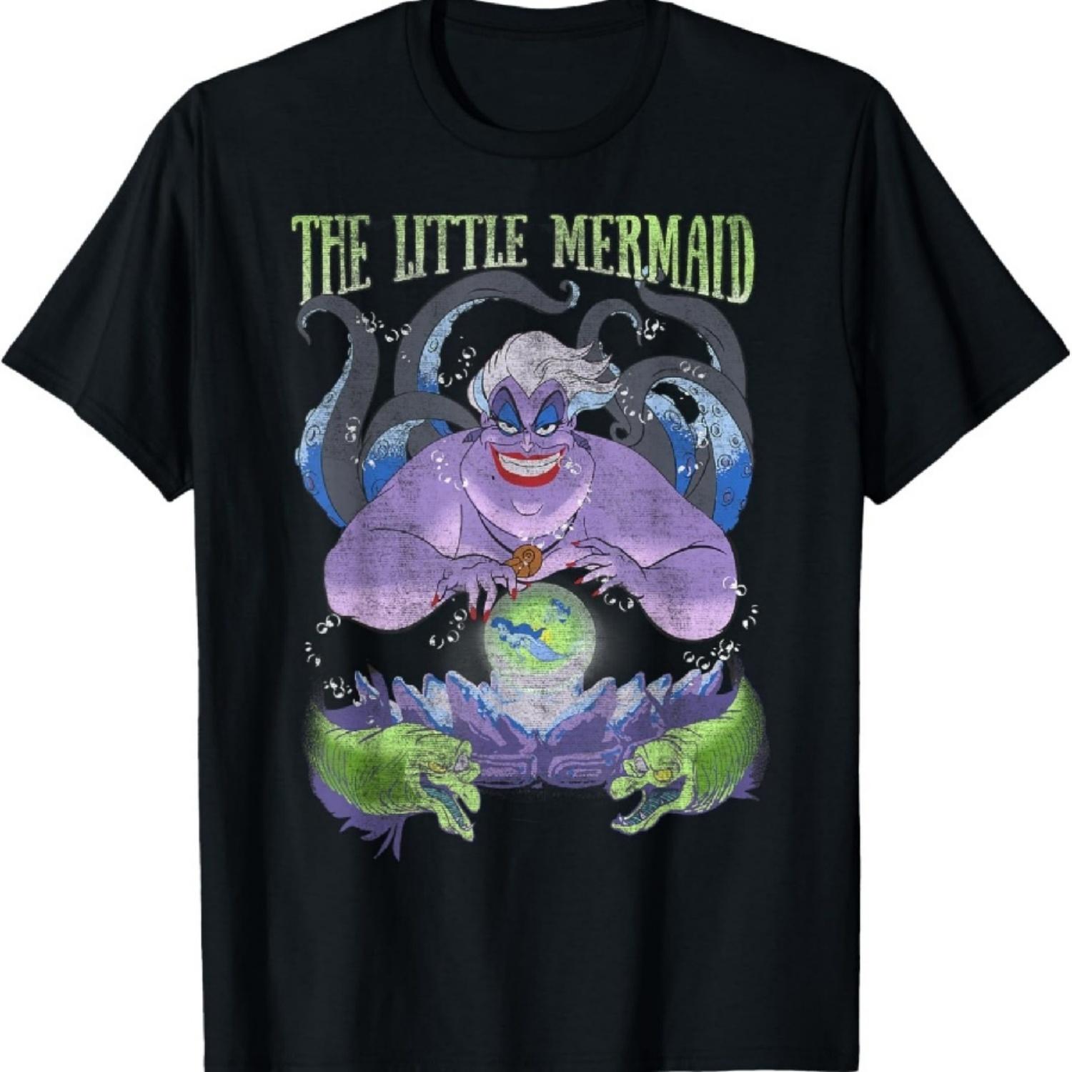 Disney The Little Mermaid Evil Ursula Crystal Ball T-Shirt S