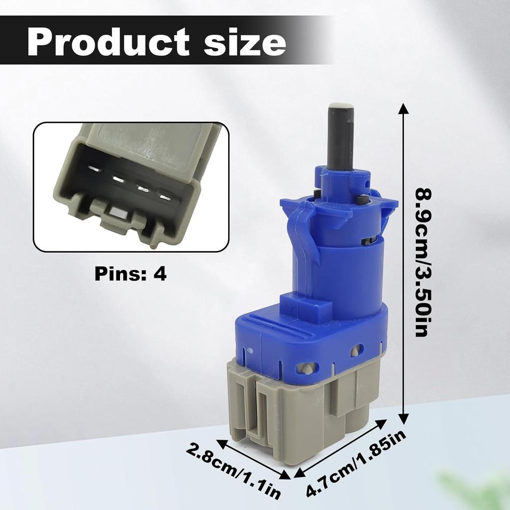 Brake Stop Light Switch 4Pins Compatible with Compatible with Ford F-150 F-250 F-350 Focus/Mazda 2 3 5 6 / Lincoln MKC MKT OEM:4838697 /