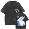 Roupas Vintage Harajuku Camiseta Vintage Lavada Rosalia Lux Tour 2025 Estética Harajuku Camisetas Oversized Unissex Uso Diário Top Cool