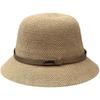 Japanese Woven Fabric Belt Dome Casual Retro Bucket Hat Travel Shade Breathable Basin Hat Summer Hat