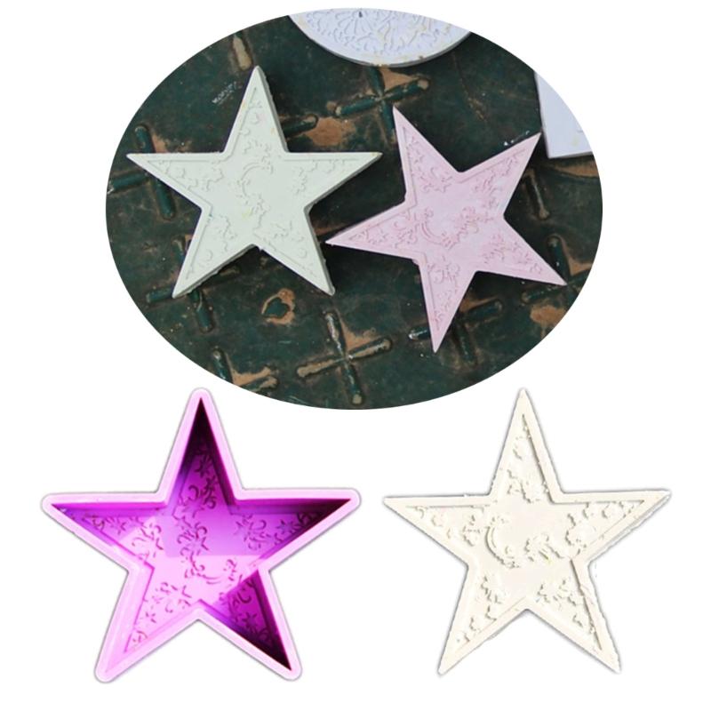 Silicone Molds Moon Candle Molds Handmade DIY Soap Baking Molds Star Shaped Castings Molds Resin Molds for Candle Making