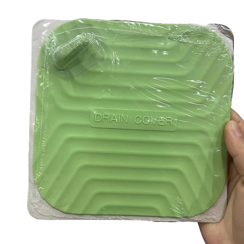 Anti-Blocking Silicone Floor Drain Cover For Bathroom Anti-Hair Cockroach-Proof Floor Drain Pad Sewer Pipe Deodorant Mat