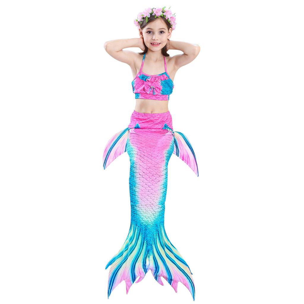 Ghnatygren three-piece mermaid swimsuit children's swimsuit bikini European and American hot spring swimsuit swimsuit