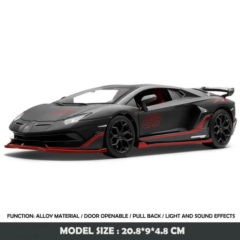 1:24 Lamborghini Aventador SVJ63 Model Superauta Simulace Odlitek Sportovní Auto Hračka Děti Kluci Dárek Sběratelské Miniauto Vozidla
