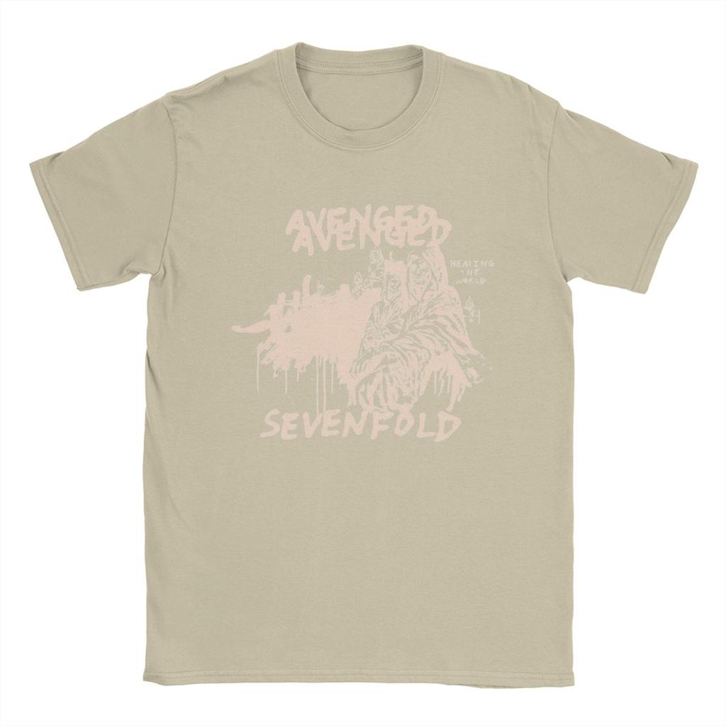Magliette da Uomo Avenged Sevenfold Umoristiche in Puro Cotone Magliette a Maniche Corte Girocollo Abbigliamento Idea Regalo